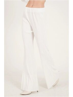 Storets | Maria Flared Leg Plisse Pants